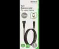 Deltaco 10 meter Outdoor lightning cable extension for garden light and decklight