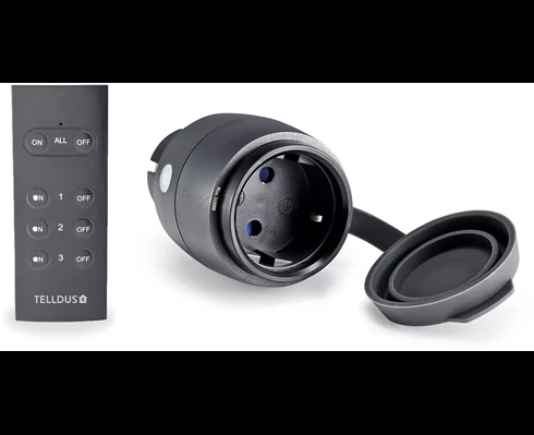 Telldus Smart utomhusuttag med fjärrkontroll