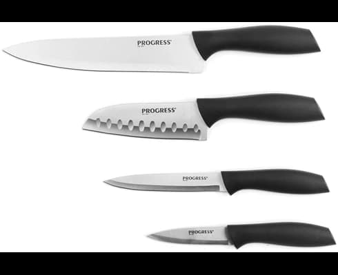 Progress Knife set 4 pcs with magnetic rack