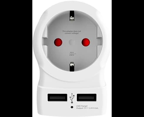 SKROSS Country Travel Adapter - Europe to USA USB