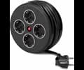 Andersson 4-way Cable Reel Indoor 5m black