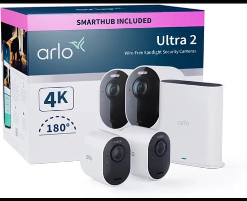 Arlo Ultra 2 spotlight camera - 2-pack Vit