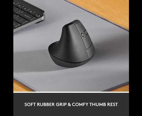 Logitech Lift Vertical Ergonomic Mouse - GRAPHITE / BLACK