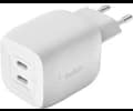 Belkin Dual USB-C 45W GaN Charger White