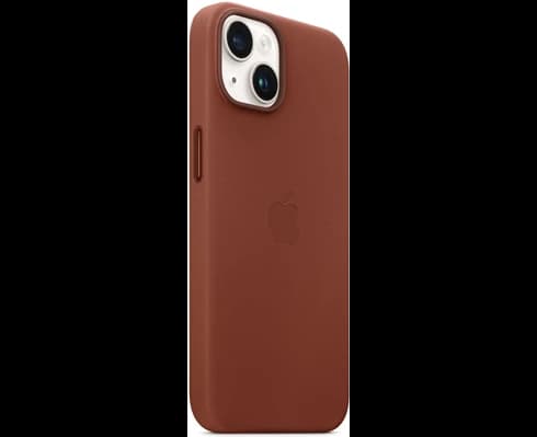 Apple iPhone 14 Leather Case with MagSafe - Umber