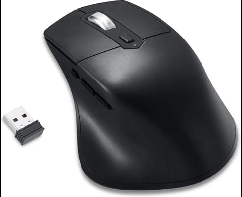 Andersson WSM-3000 Black- Rechargeable ERGO mouse 2.4G+BT