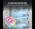 Corsair 3000D RGB Tempered Glass Mid-Tower - White