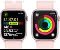 Apple Watch Series 9 GPS 45mm Pink Aluminium Case with Light Pink Sport Loop