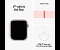 Apple Watch Series 9 GPS 45mm Pink Aluminium Case with Light Pink Sport Loop