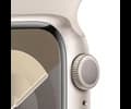 Apple Watch Series 9 GPS + Cellular 45mm Starlight Aluminium Case with Starlight Sport Band - M/L