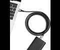 Andersson USB-A - USB-C 3.1 Gen 2 Braided Black/Space Gray 3m