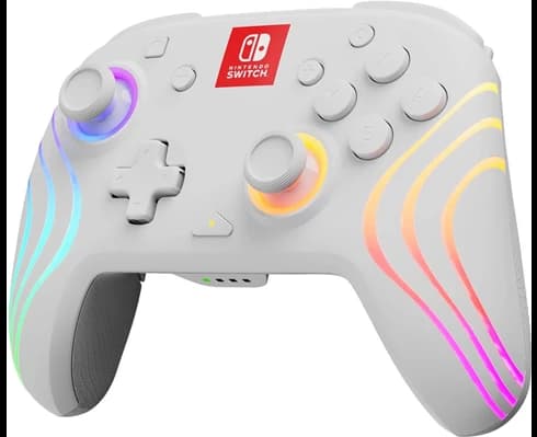 PDP Afterglow Wave Wireless Controller - White