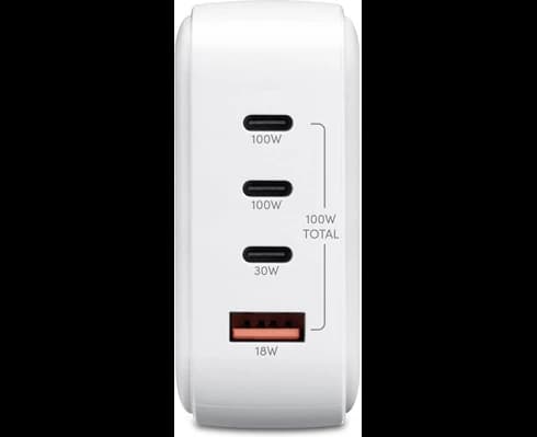 Andersson WLC-G2500 - Wall Charger PD 100W 3xUSB-C 1xUSB-A White