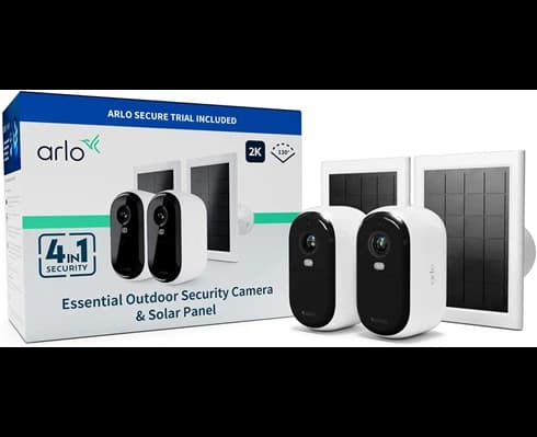 Arlo Essential 2 FHD 2-pack + 2 Solar Panels - Bundle