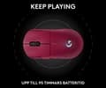 Logitech Pro 2 Lightspeed Mouse - Magenta