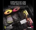 Corsair iCUE LINK TITAN 360 RX RGB AIO, 360mm Radiator, Liquid CPU Cooler