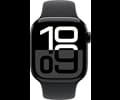 Apple Watch Series 10 GPS 42mm Jet Black Aluminium Case with Black Sport Band - S/M