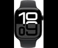 Apple Watch Series 10 GPS 46mm Jet Black Aluminium Case with Black Sport Band - M/L