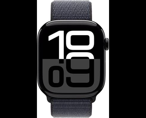 Apple Watch Series 10 GPS 46mm Jet Black Aluminium Case with Ink Sport Loop