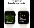 Apple Watch SE GPS 44mm Starlight Aluminium Case with Starlight Sport Band - M/L