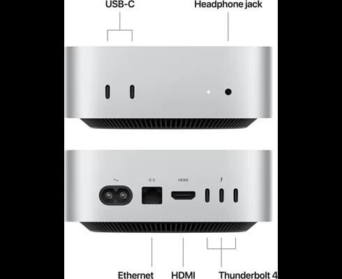 Apple Mac mini Apple M4 chip with 10 core CPU and 10 core GPU 24GB 512GB SSD