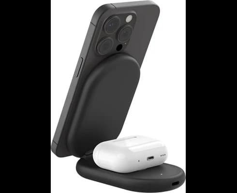 Belkin Belkin - 2-in-1 Magnetic Foldable Wireless Charger with Qi2 15W, black