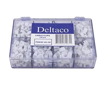 Deltaco KABELKLÄMMOR 230-Pack