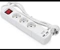 Andersson Extension lead 3-way grounded, USB, 2m