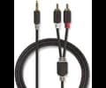 Nedis Stereo Audio Cable 3.5 mm Male  -  2x RCA Male 5 m