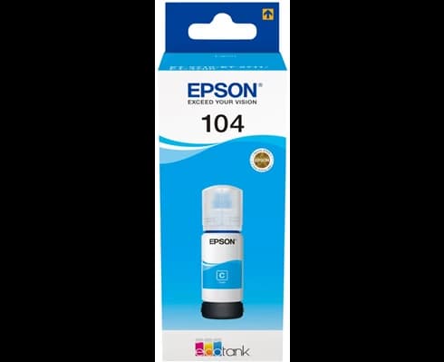 Epson T104 Cyan EcoTank ink