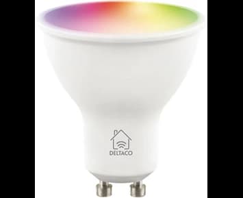 Deltaco Smart GU10 RGB Dimbar 5W Wi-Fi 2700K-6500K