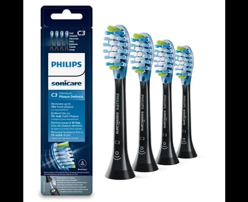 Philips HX9044/33 Premium Plaque Defence C3 4-pcs Black