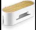 Andersson Cable box wood with pop up lid large White