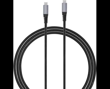 Andersson USB-C - USB-C 3.2 PD100W Braided Black/Space Gray 1,5m