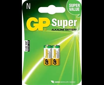 GP Super Alkaline LR1 batteri, 910A, 2-pack