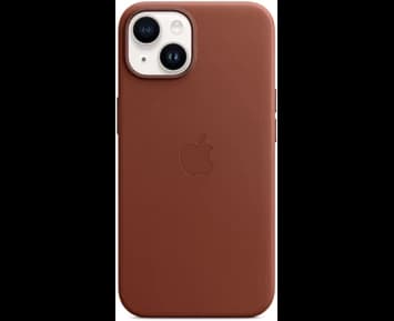 Apple iPhone 14 Leather Case with MagSafe - Umber