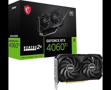 MSI GeForce RTX 4060 Ti VENTUS 2X BLACK 8G OC