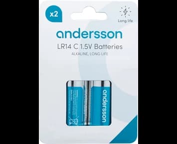 Andersson LR14 C Long Life Alkaline 2pcs