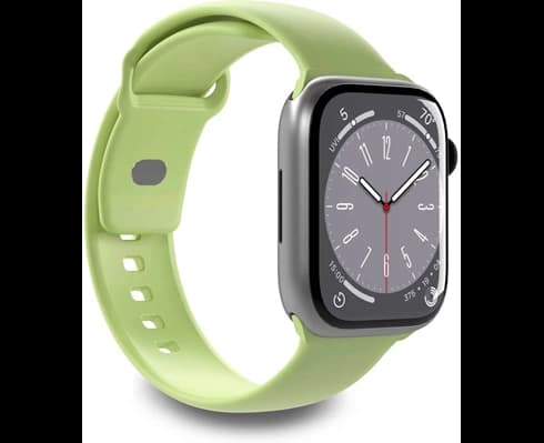 Puro Silicone watchband for Apple Watch 42–44–45-49 mm, li. green