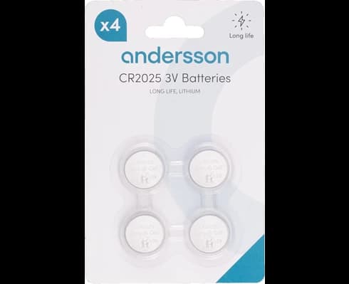 Andersson CR2025 Long Life Lithium 4pcs