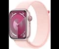 Apple Watch Series 9 GPS 45mm Pink Aluminium Case with Light Pink Sport Loop