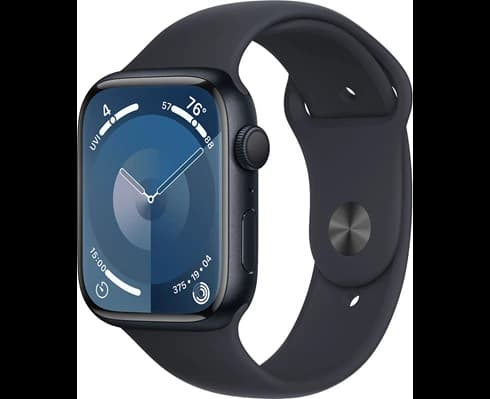 Apple Watch Series 9 GPS 45mm Midnight Aluminium Case with Midnight Sport Band - S/M