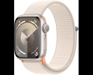 Apple Watch Series 9 GPS + Cellular 45mm Starlight Aluminium Case with Starlight Sport Loop