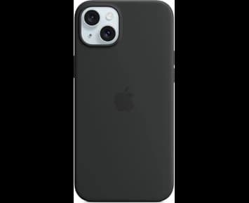 Apple iPhone 15 Plus Silicone Case with MagSafe - Black
