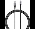 Andersson USB-A - Lightning Braided Black/Space Gray 3m