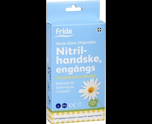 Frida Engångshandske Nitril Large Frida 20-p