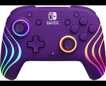 PDP Afterglow Wave Wireless Controller - Purple