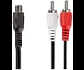 Nedis 2x RCA Hane - RCA Hona - 0,2m