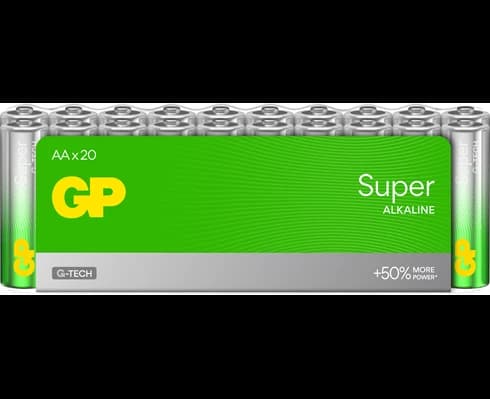 GP 20-pack Super Alkaline AA-batteri, 15A/LR6