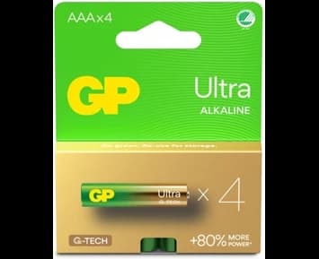 GP Ultra Alkaline AAA 4-p Svanenmärkt